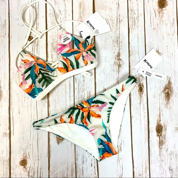 Hurley | Swim | Hurley Leilani Floral Surf Bikini Size S | Poshmark